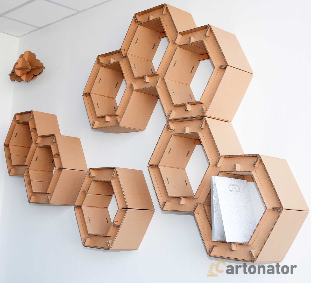 Полка соты из картона