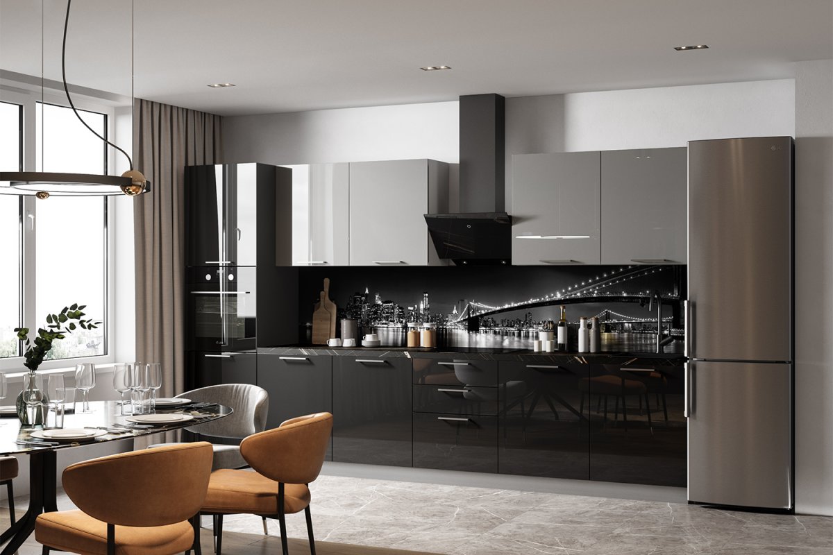 Кухня лофт угловая хофф