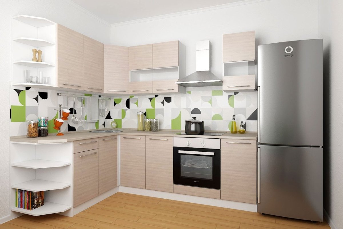 Кухня Одри серый шелк