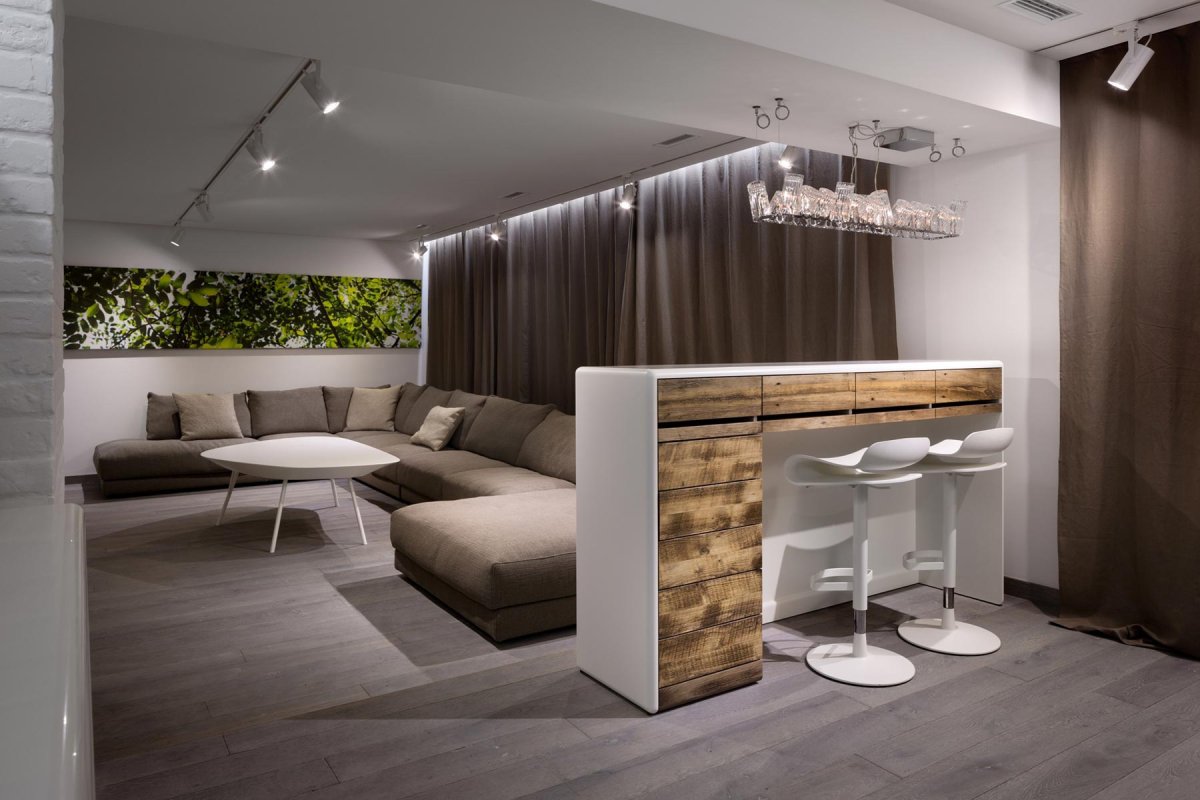 Барная стойка в экостиле