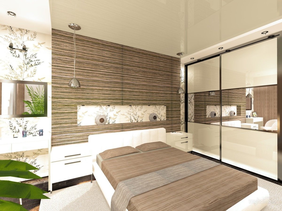 Спальня в эко стиле в квартире