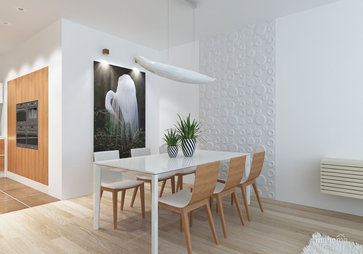 Кухни эко стиль с белыми стенами