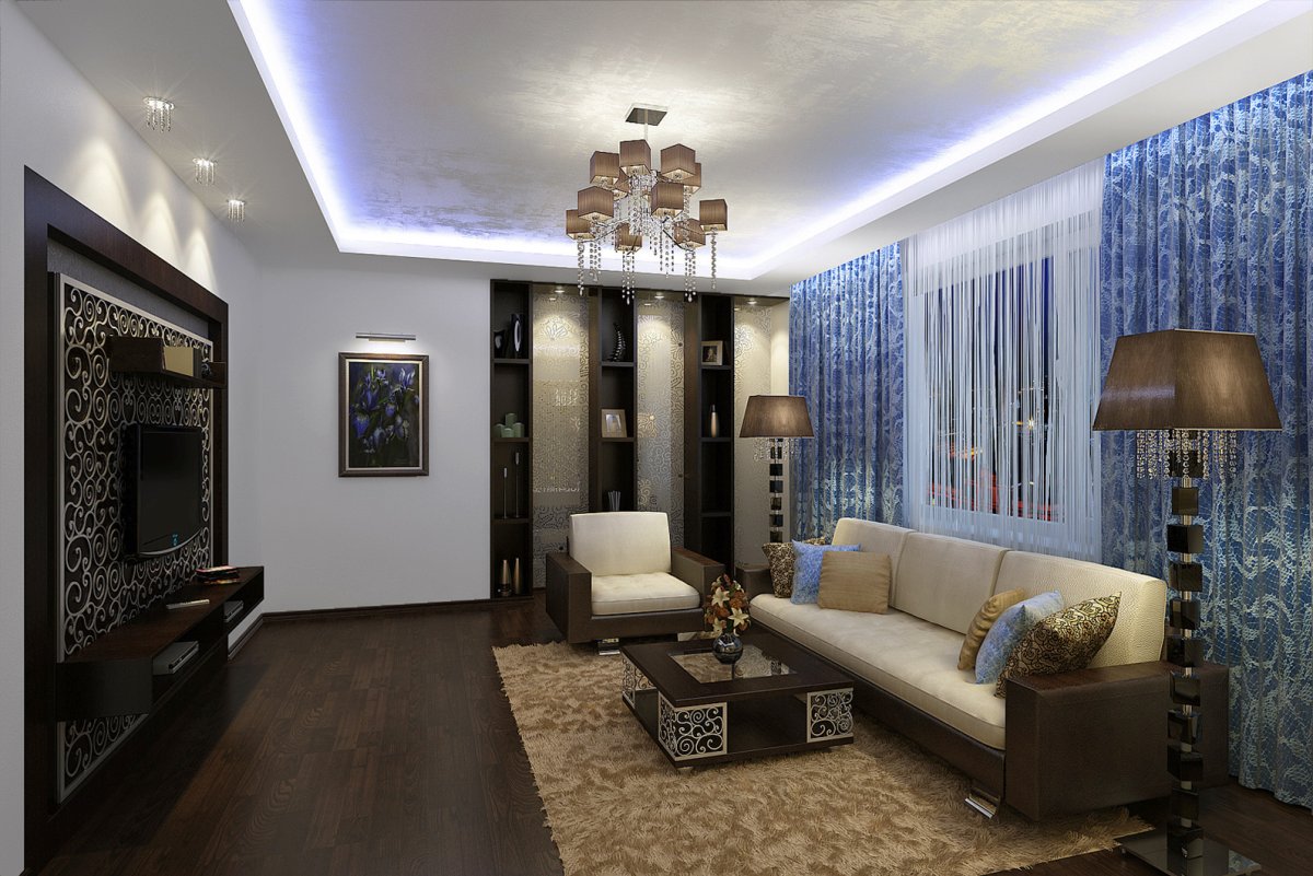 Евроремонт гостиной