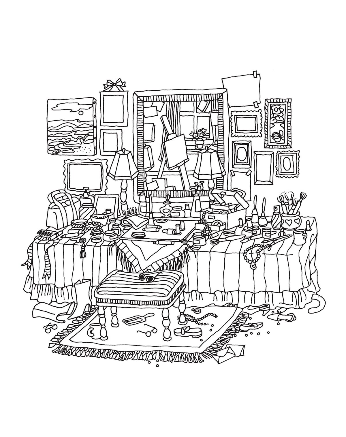 Уютные раскраски