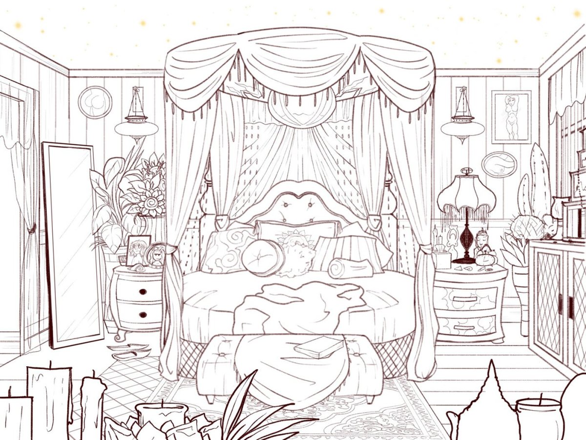 Наталья Покатилова Волшебная комната раскраска