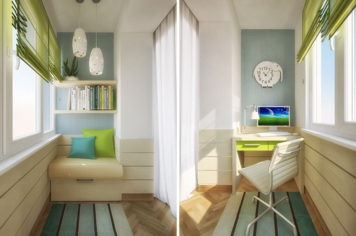 Балкон в детской комнате