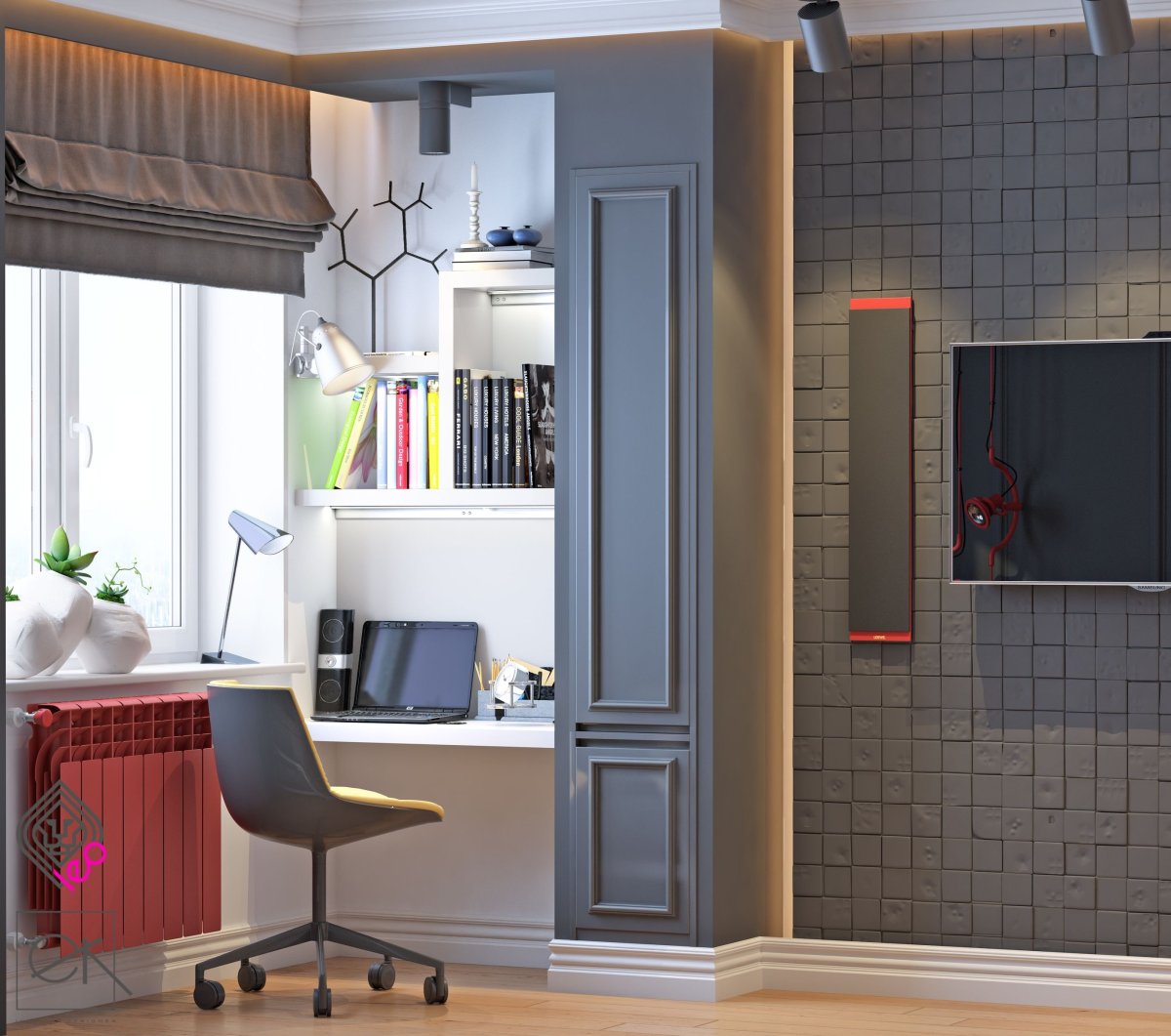 Детская комната с балконом