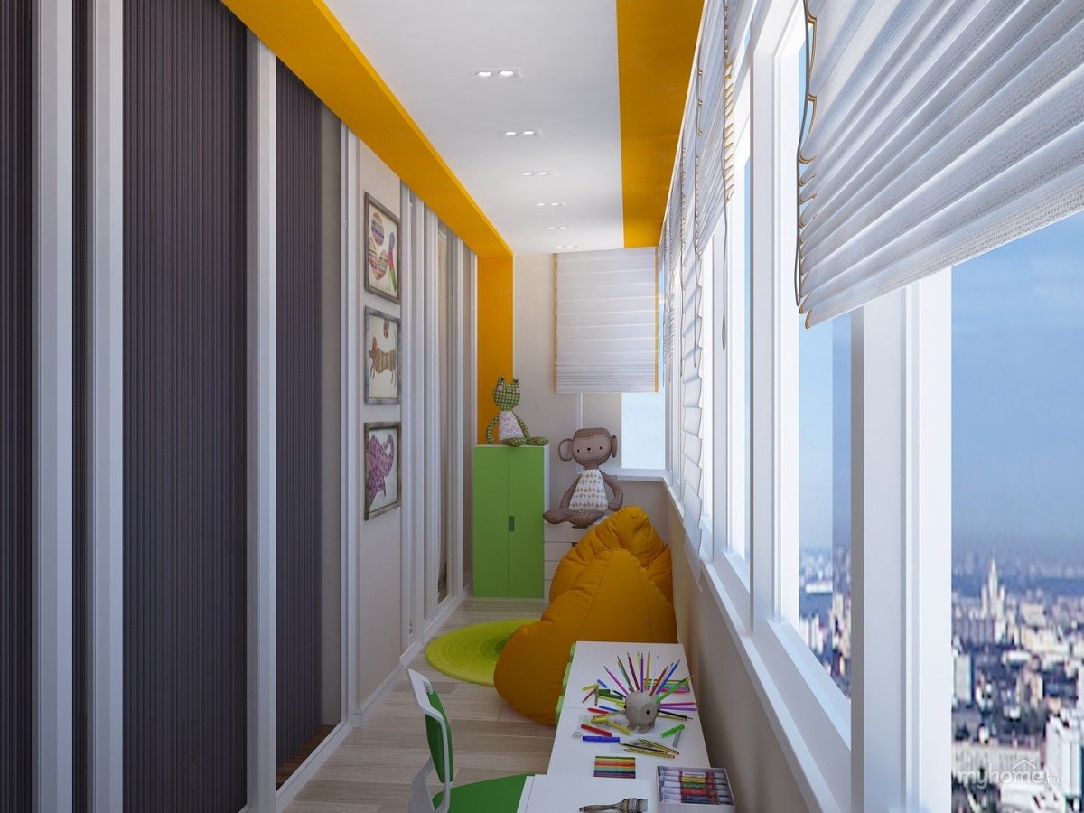 Детская на балконе