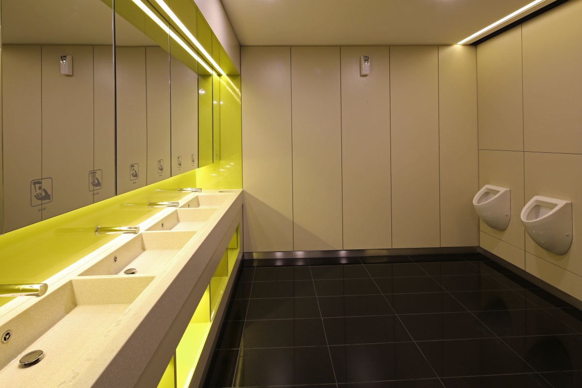 Интерьер общественного санузла