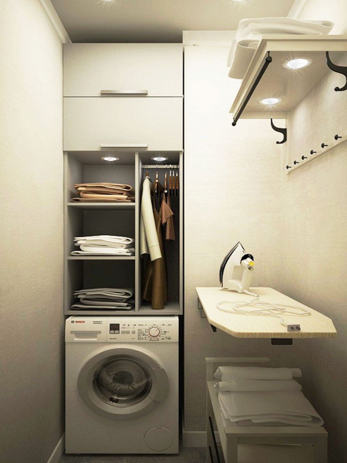 Постирочная кладовая комната