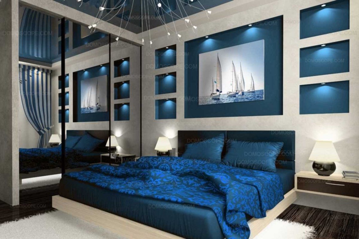 Дизайн спальни в изумрудных тонах