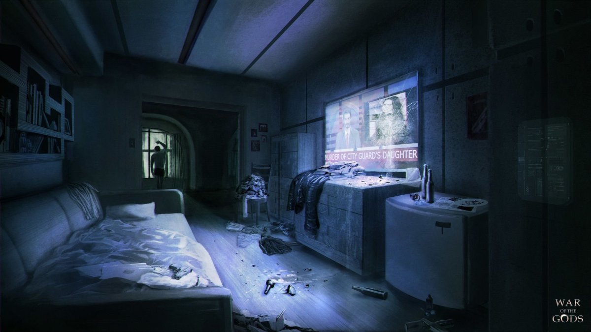 Комната в постапокалиптическом стиле