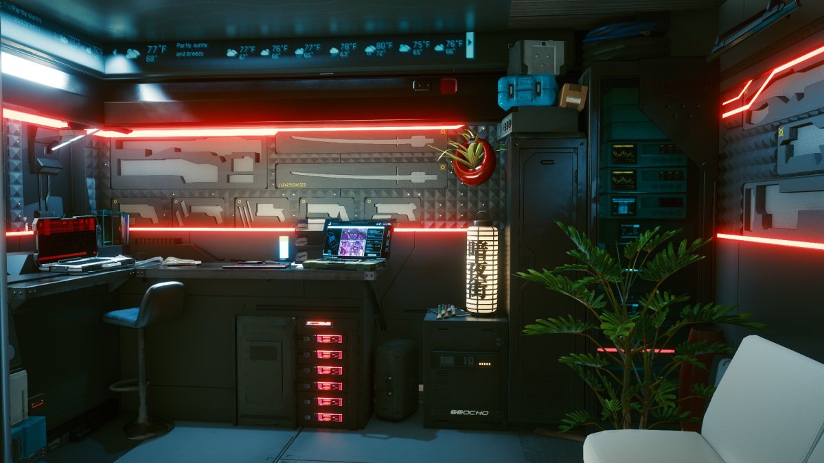 Cyberpunk 2077 интерьеры