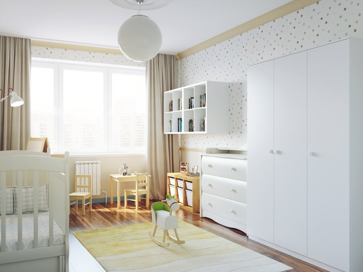 Декор маленькой детской для девочки