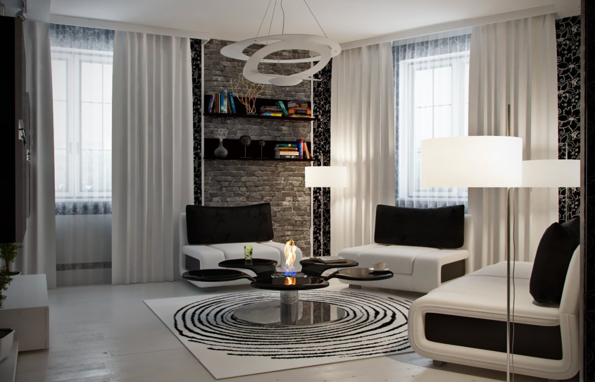 Пятиугольная гостиная