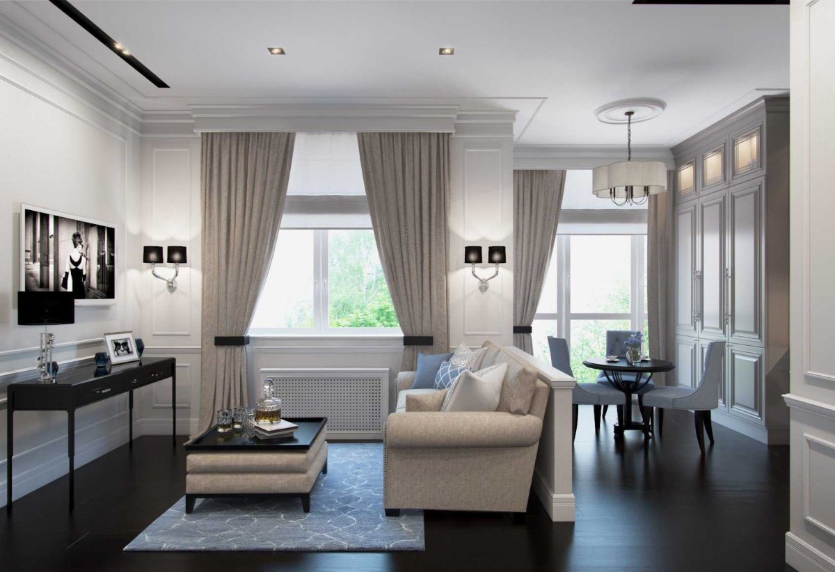 Спальня с угловым окном