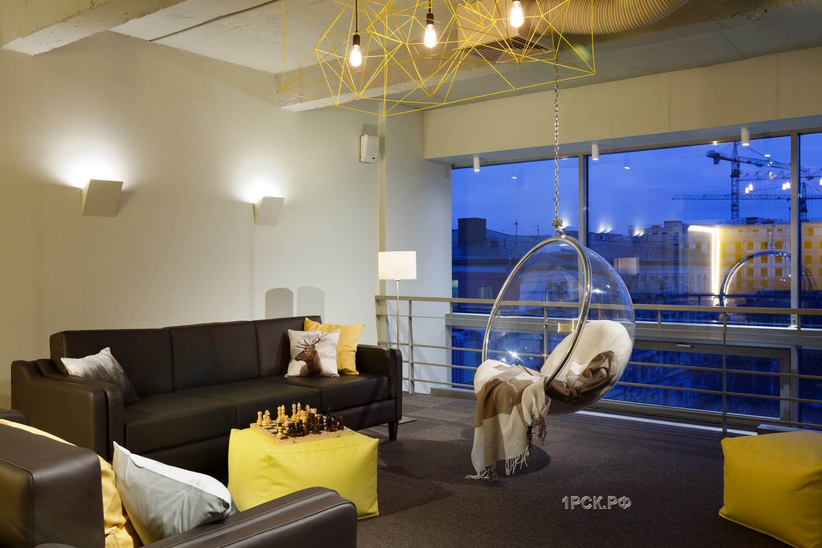 Чилл зона в гостиной