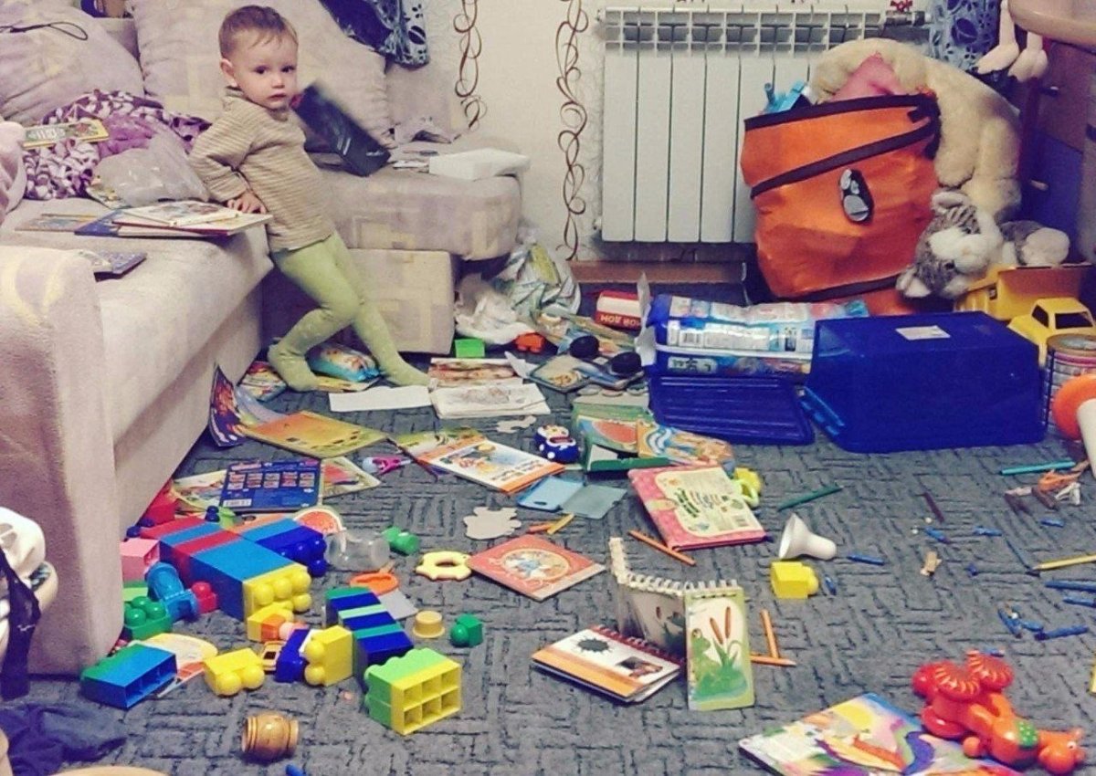 Беспорядок в детской комнате