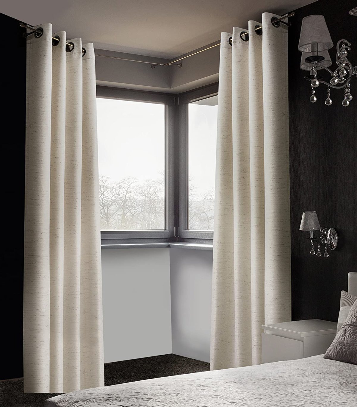 Шторы на угловое окно