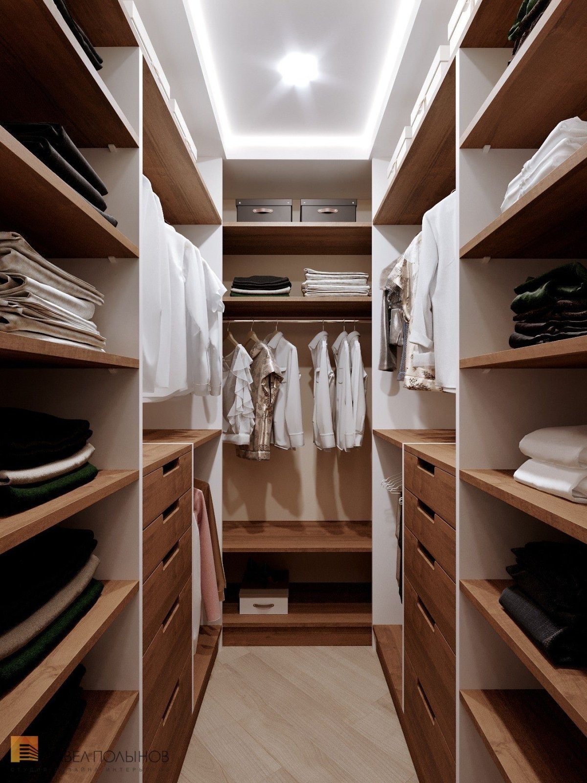 Гардеробная комната в современном стиле