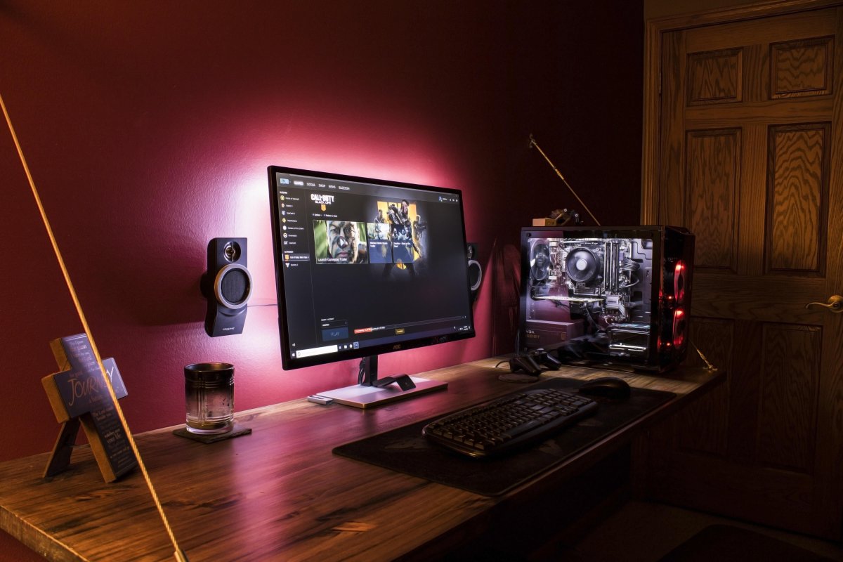 Геймерская комната фон