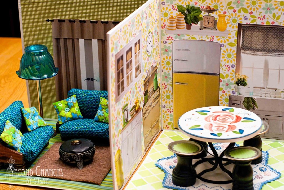 Кукольная комната из картона