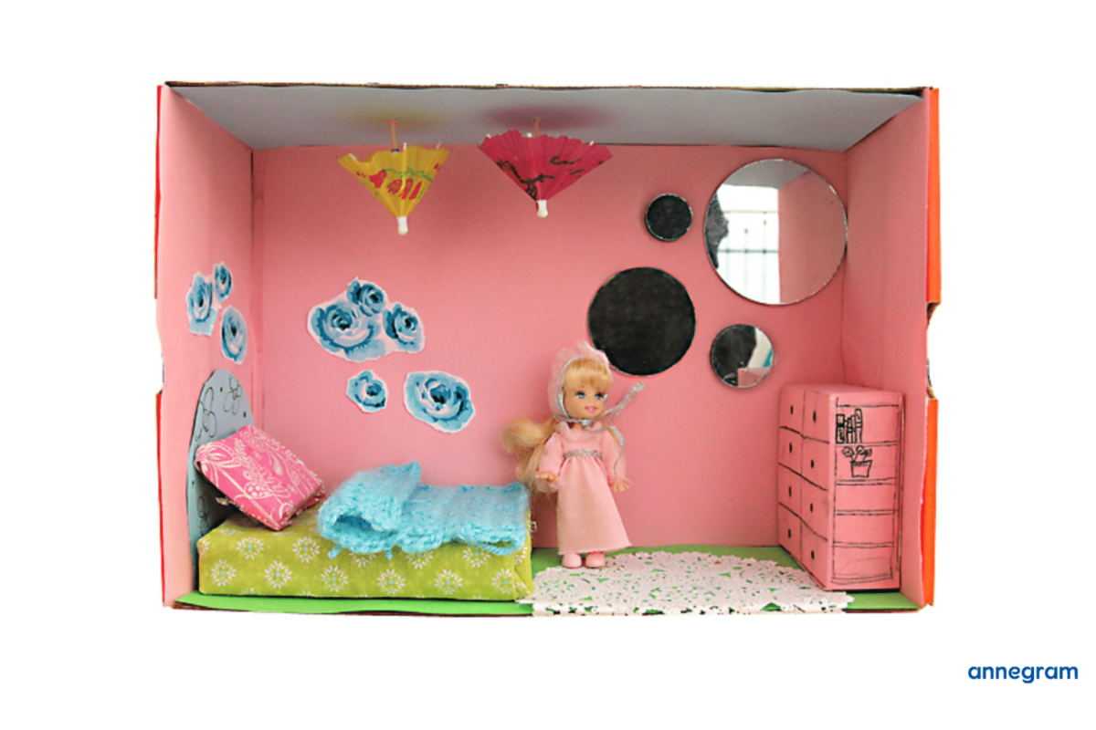 Домик из обувной коробки