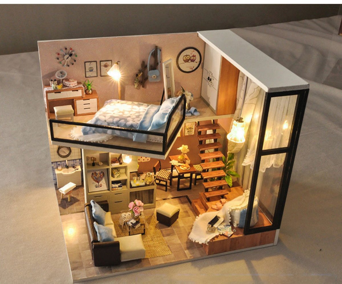 Мини комната из картона