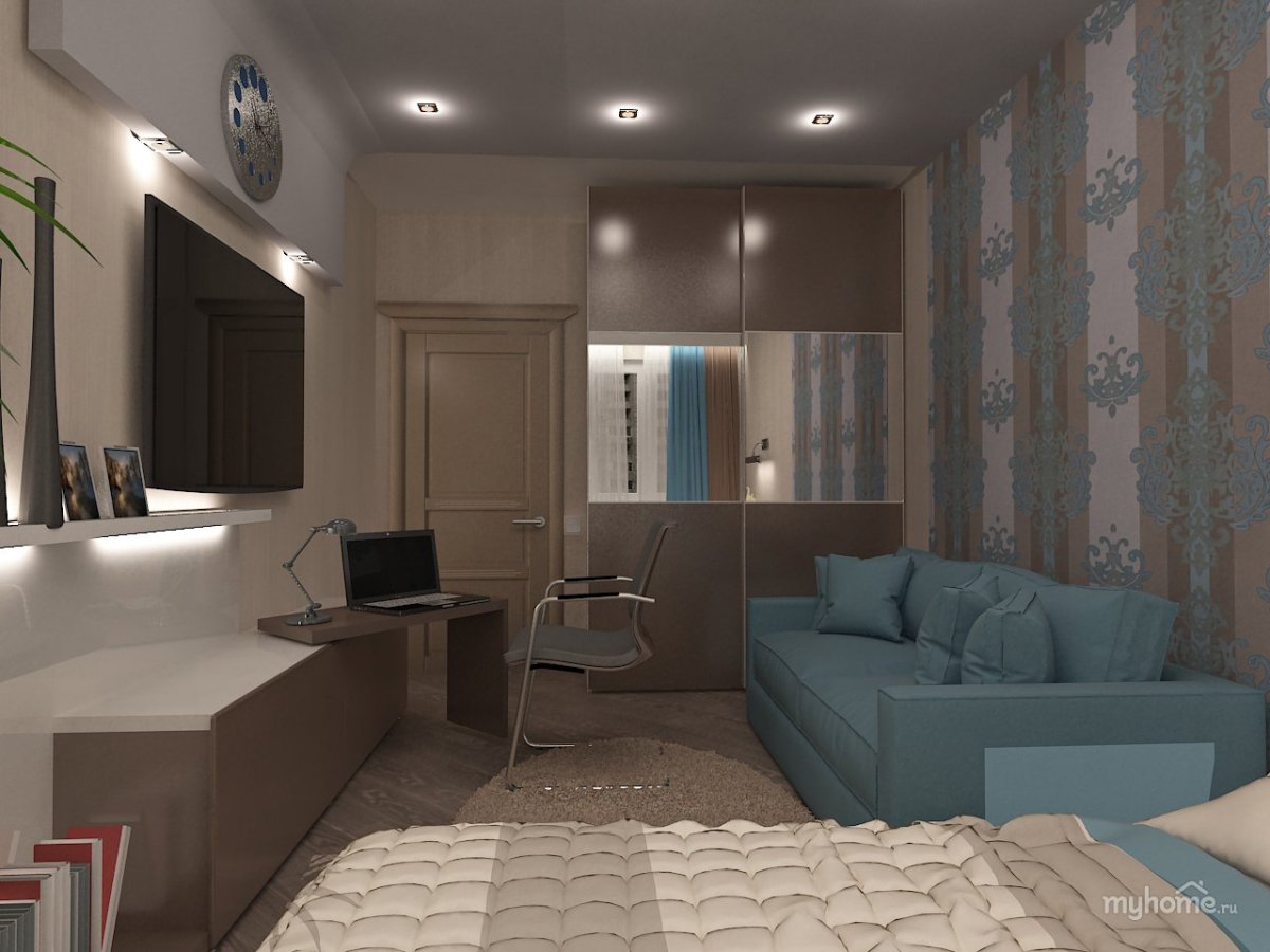 Планировка комнаты студента