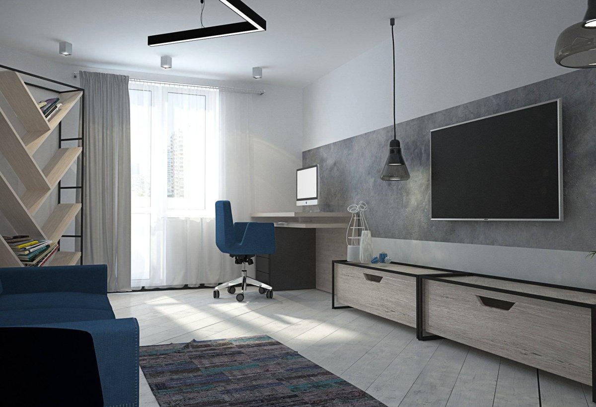 Рабочий уголок в спальне