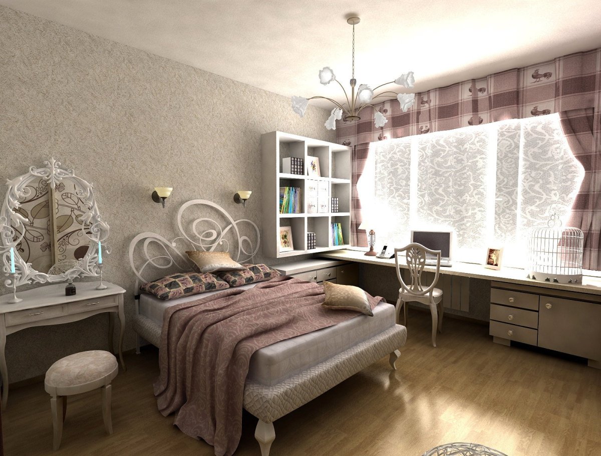 Комната для девочки в пастельных тонах