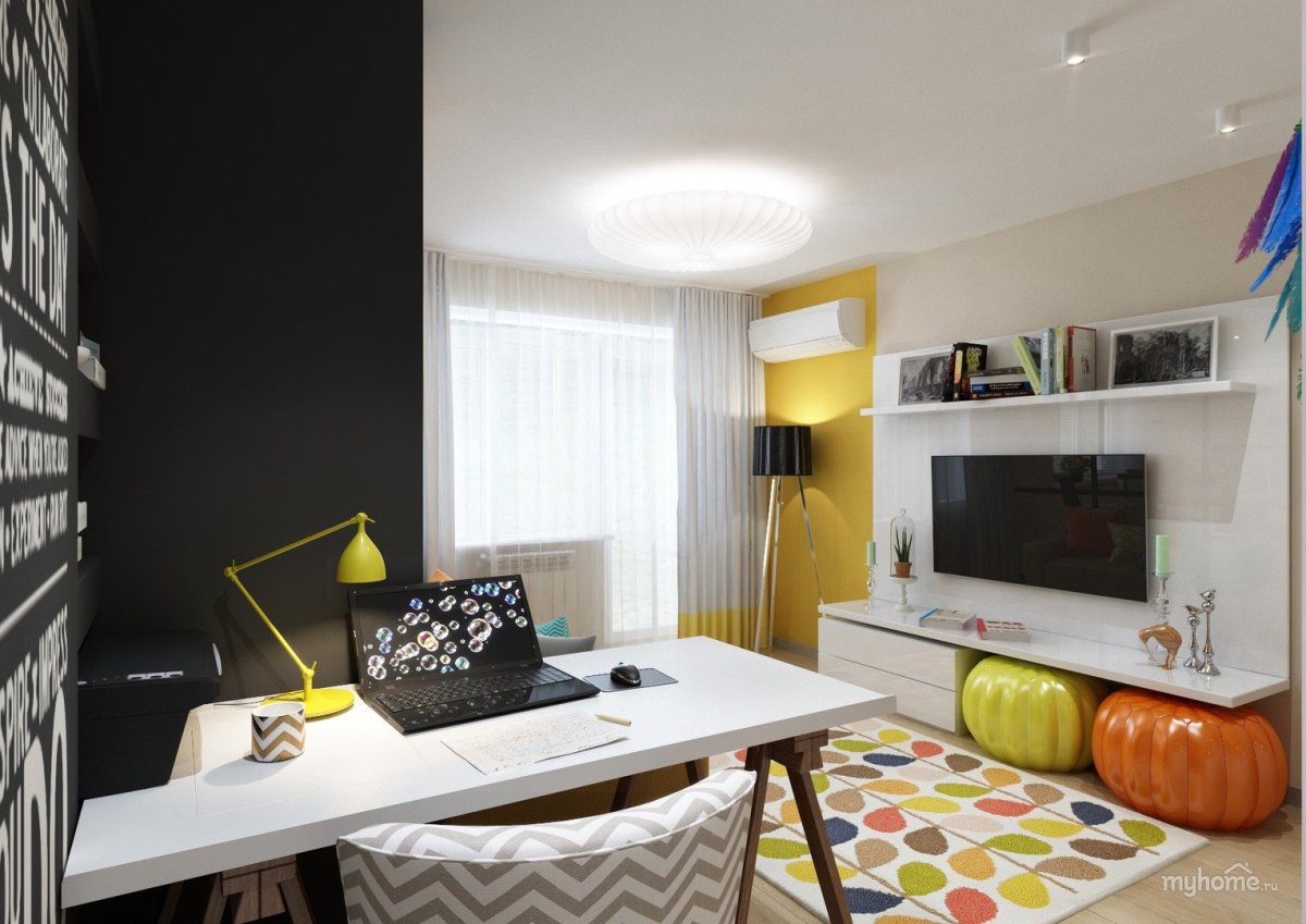 Обстановка небольшой комнаты