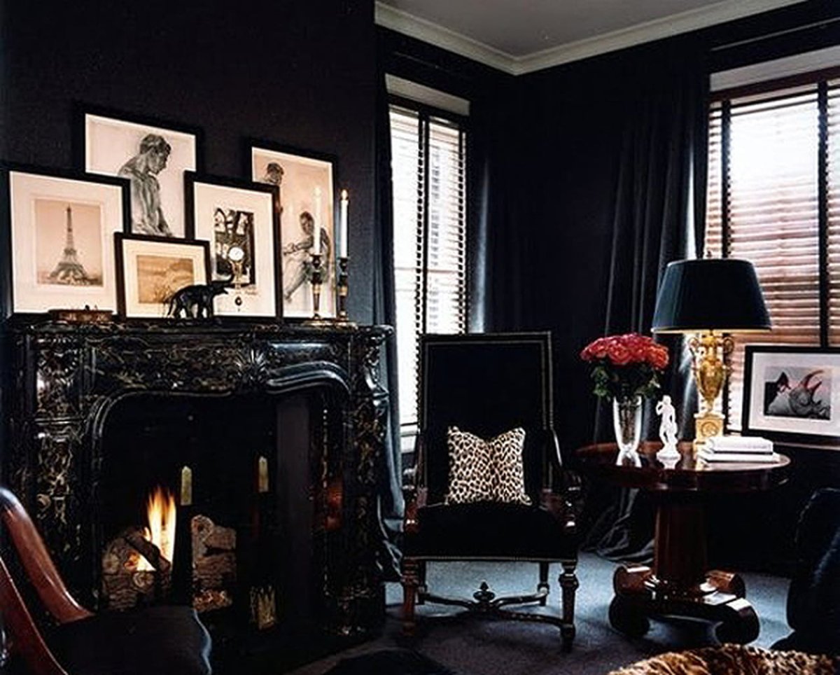 Тёмная Эклектика в интерьере