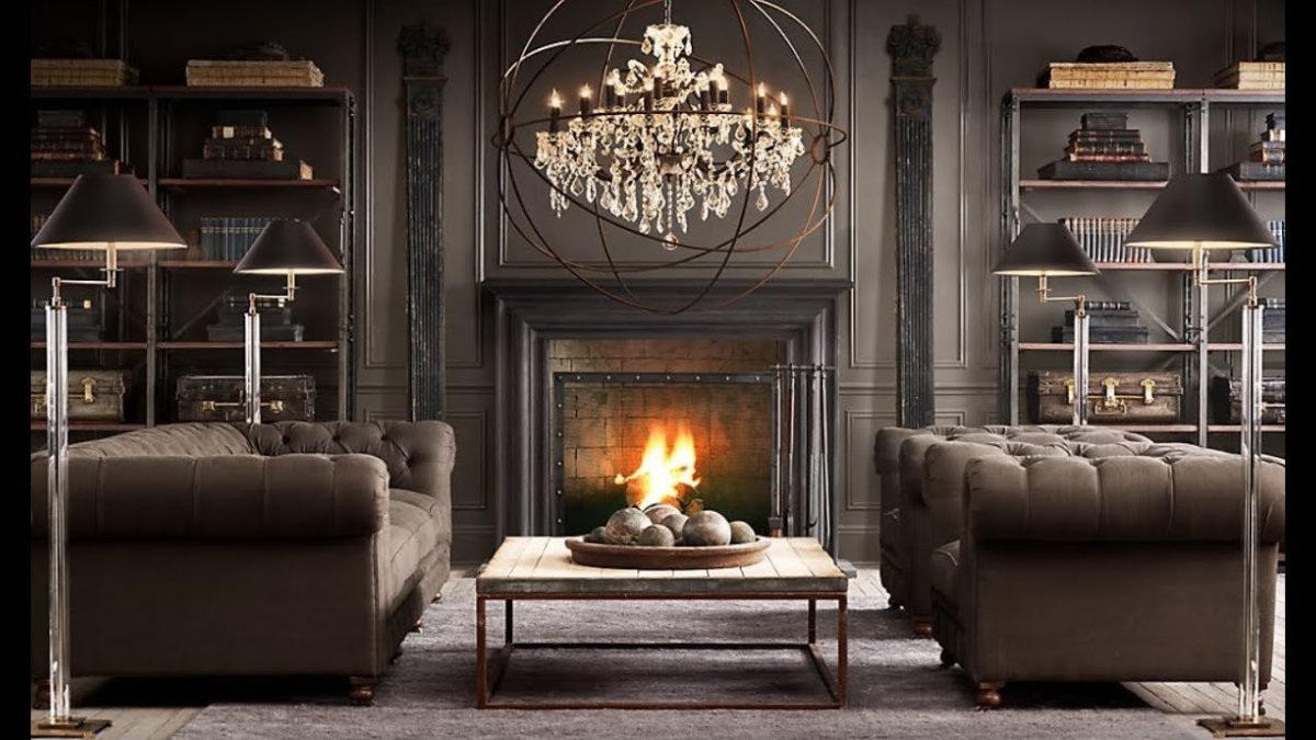 Интерьер в темных тонах