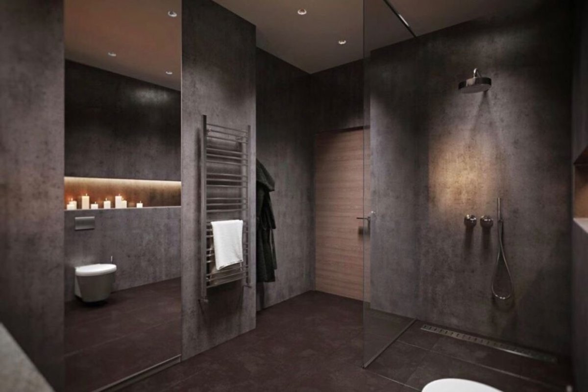 Ванна в стиле брутализм