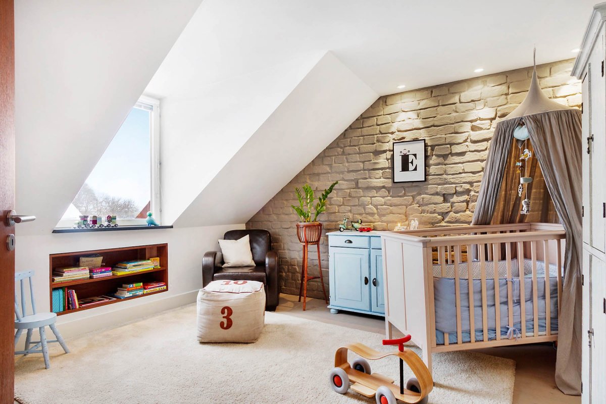 Детская на мансарде