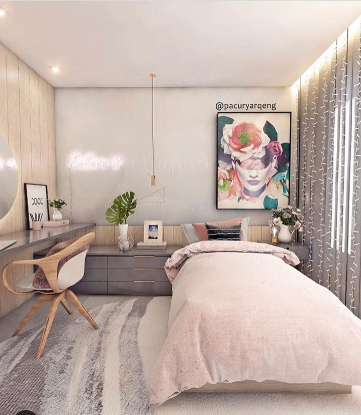 Уютная спальня для пары