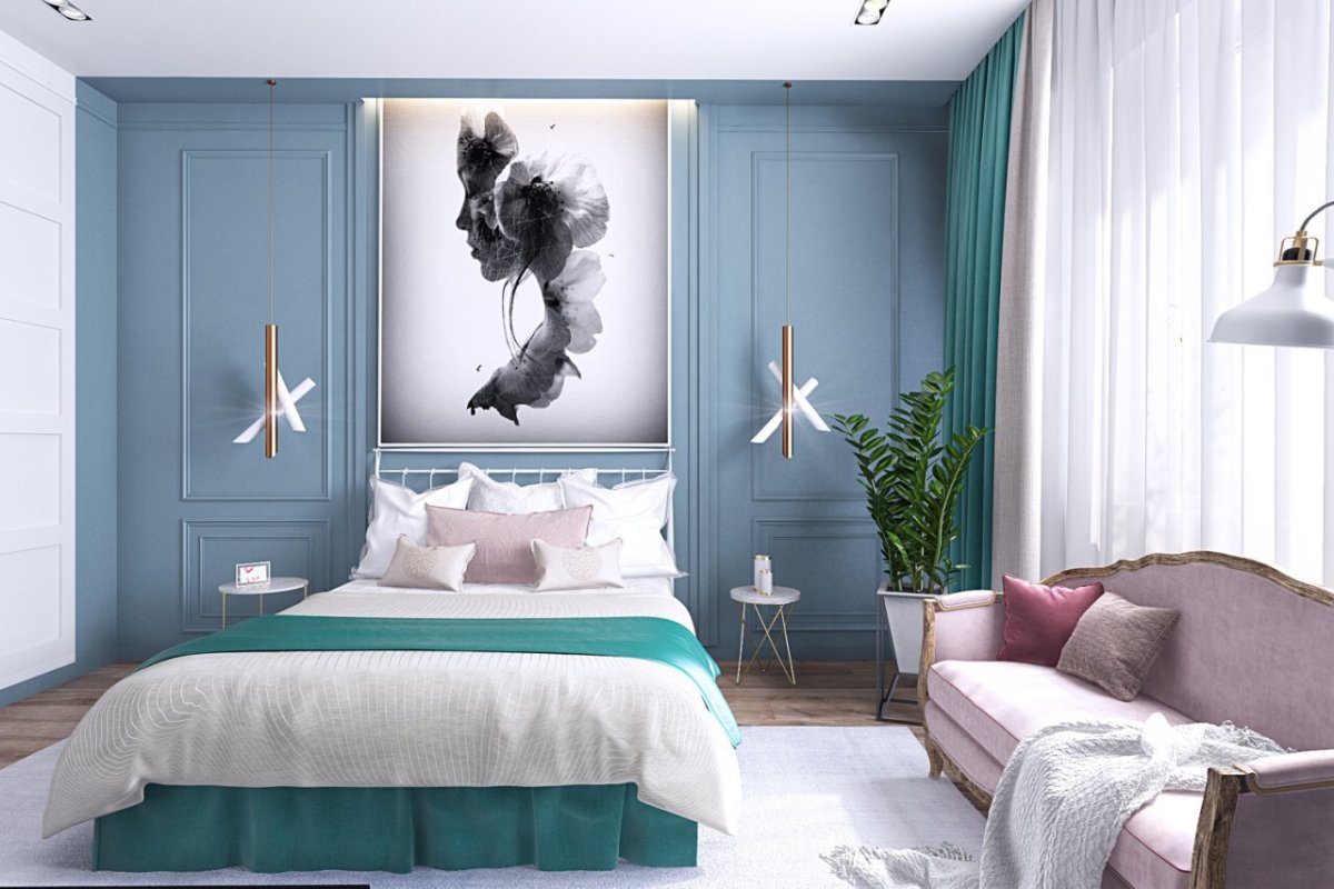 Украшение спальни молодоженов