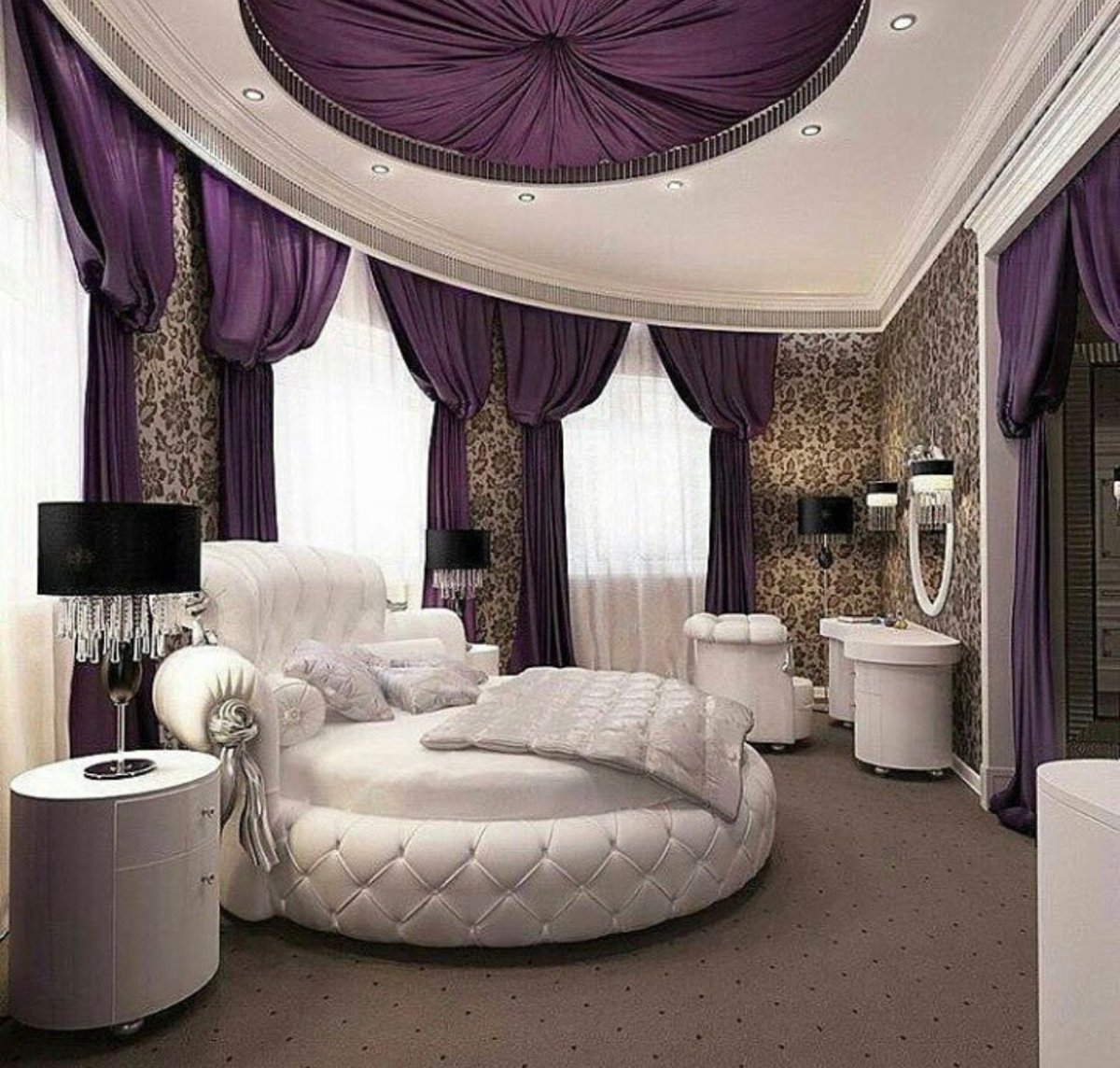 Красивый интерьер с цветами