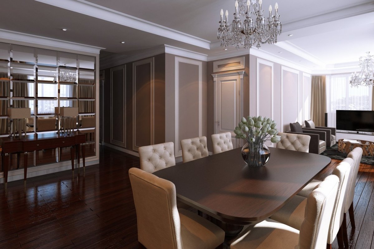 Гостиная со столовой