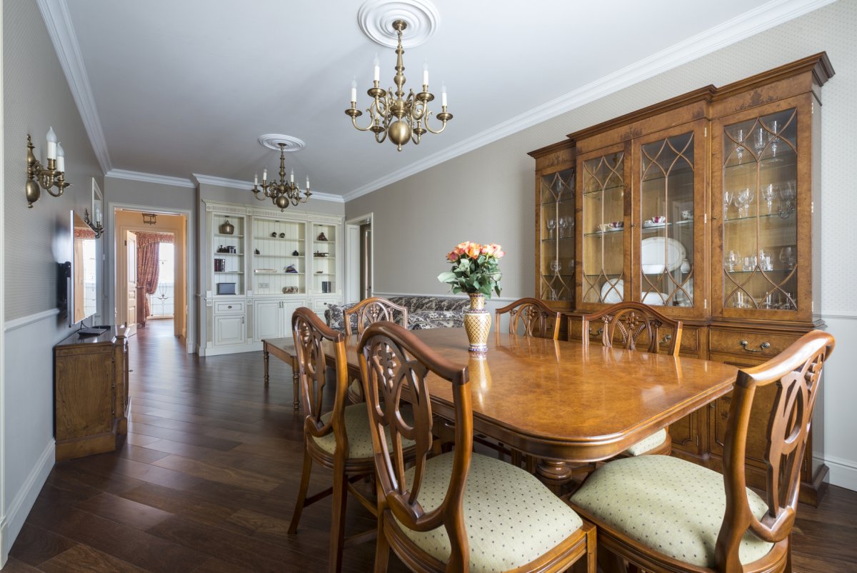 Кухня столовая в английском стиле