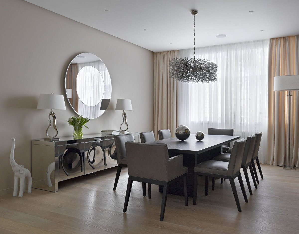 Обеденная зона в современном стиле