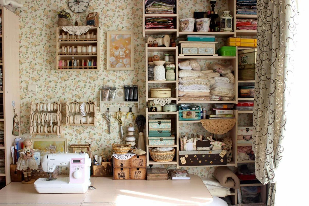 Уютная мастерская рукодельницы