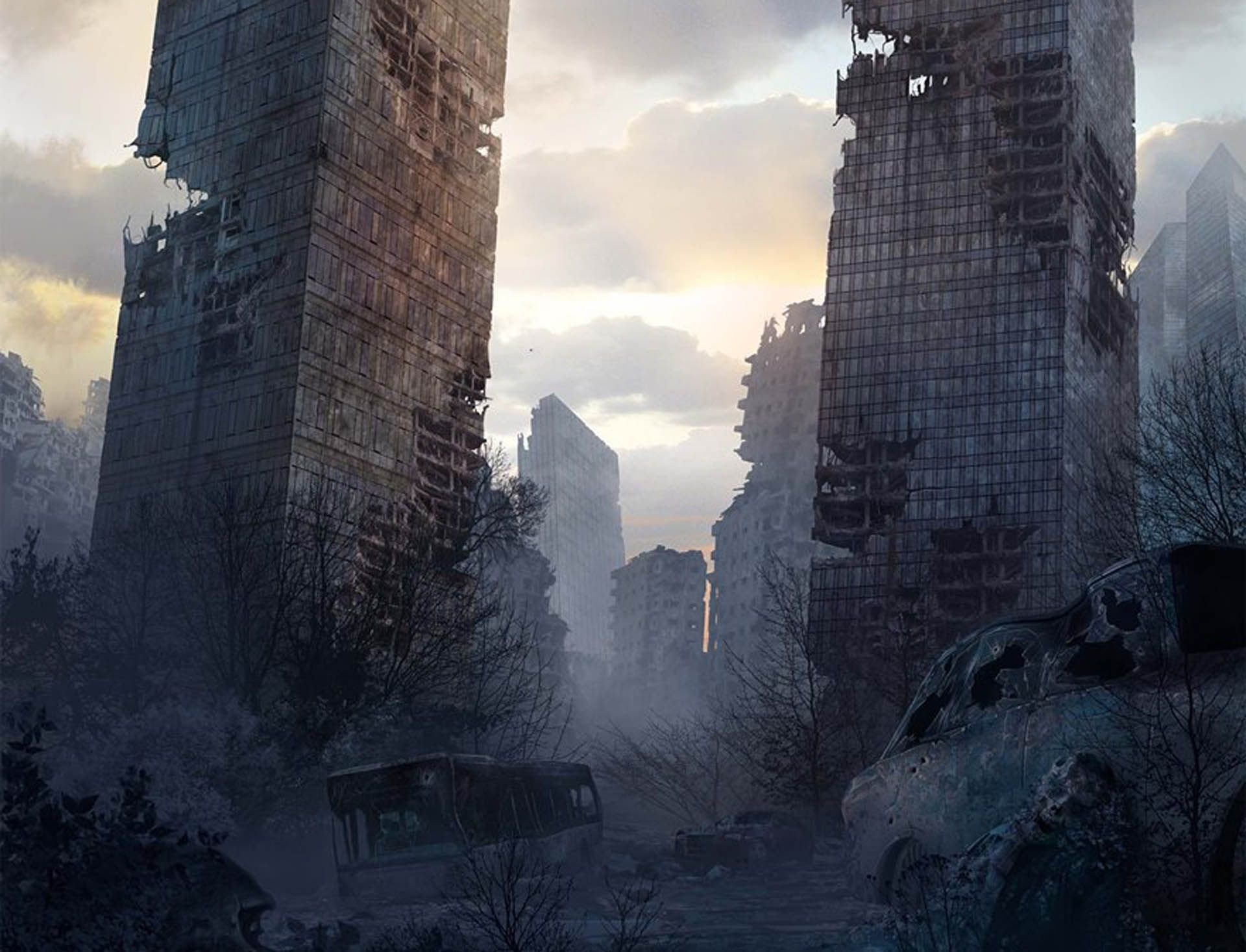 Мир разбивать. Разрушенный город метро 2033. Разрушенный город арт апокалипсис руины. Постапокалиптичный город арт.