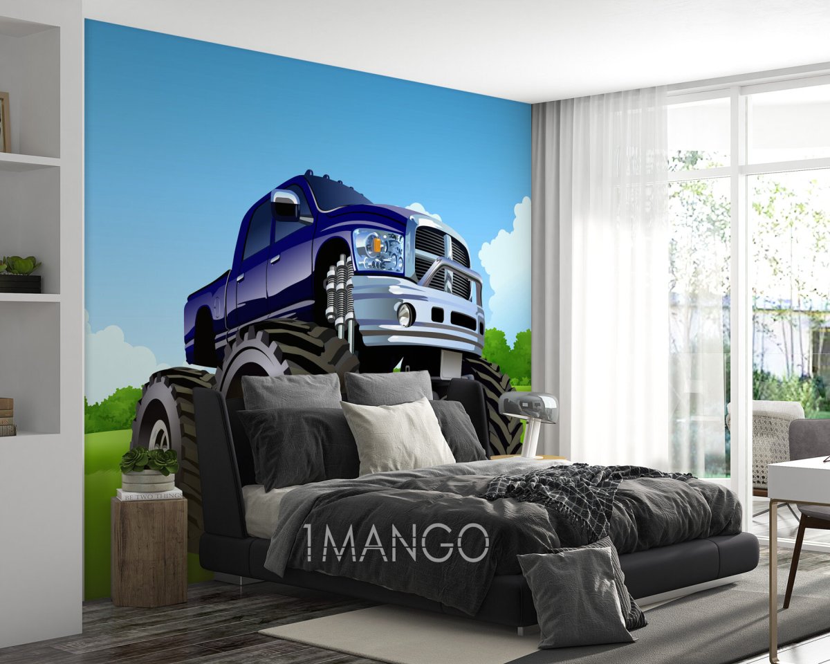 Фотообои машинки для детской комнаты