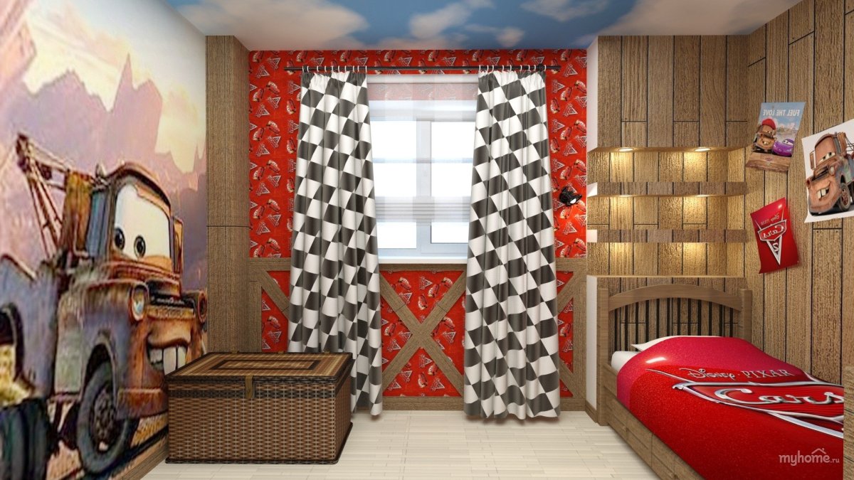 Детская комната в стиле Тачки