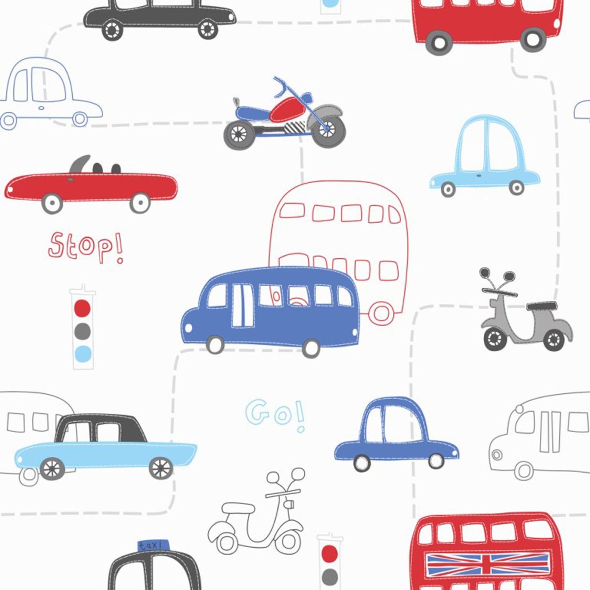 Обои с транспортом в детскую