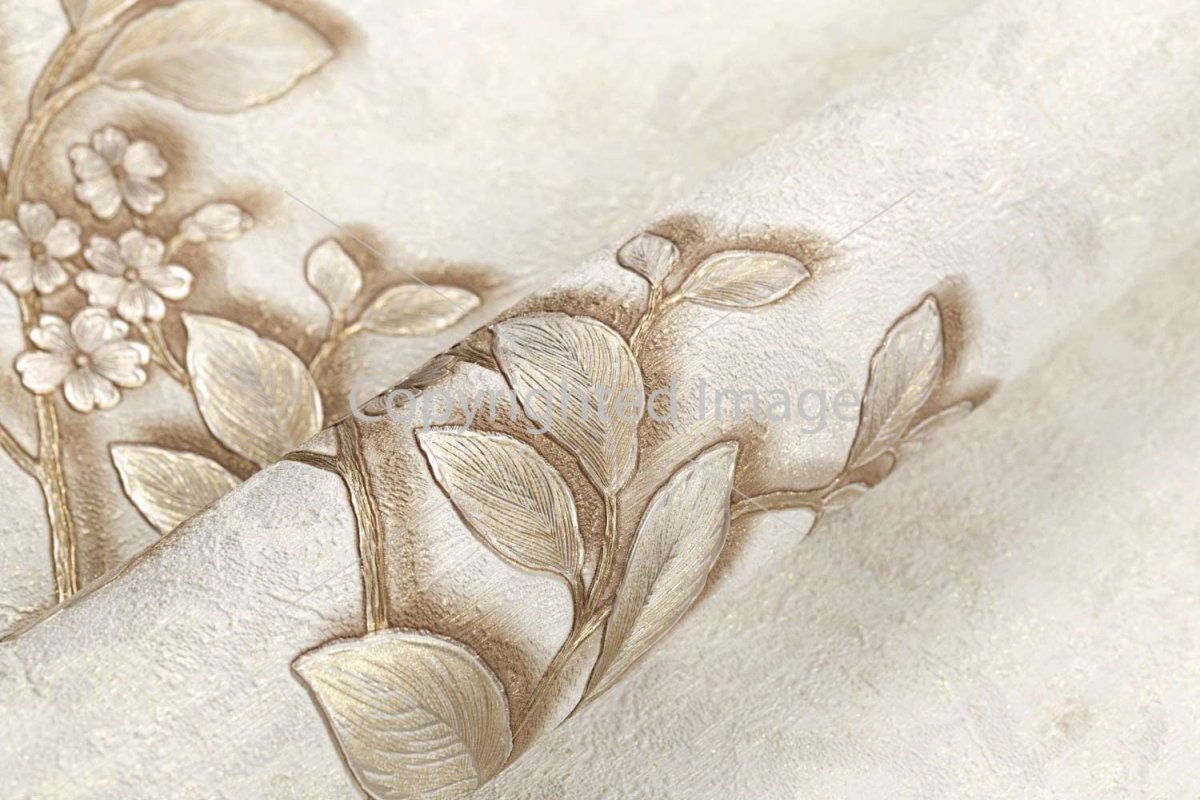 Бежевые обои