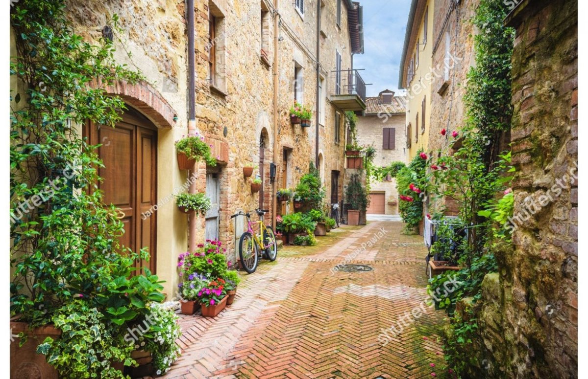 Италия улочки Тоскана