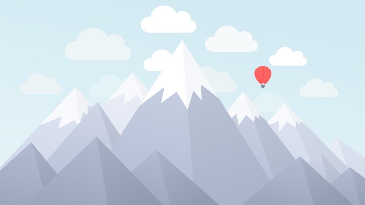 Стилизованные горы